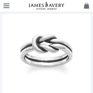 James Avery lovers knot ring